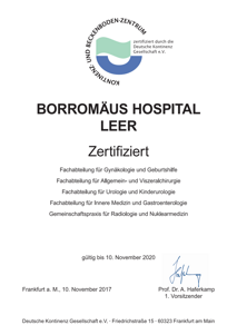 Zertifikat Beckenboden- und Kontinenzzentrum